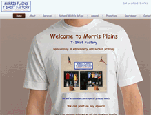 Tablet Screenshot of morrisplainstshirt.com